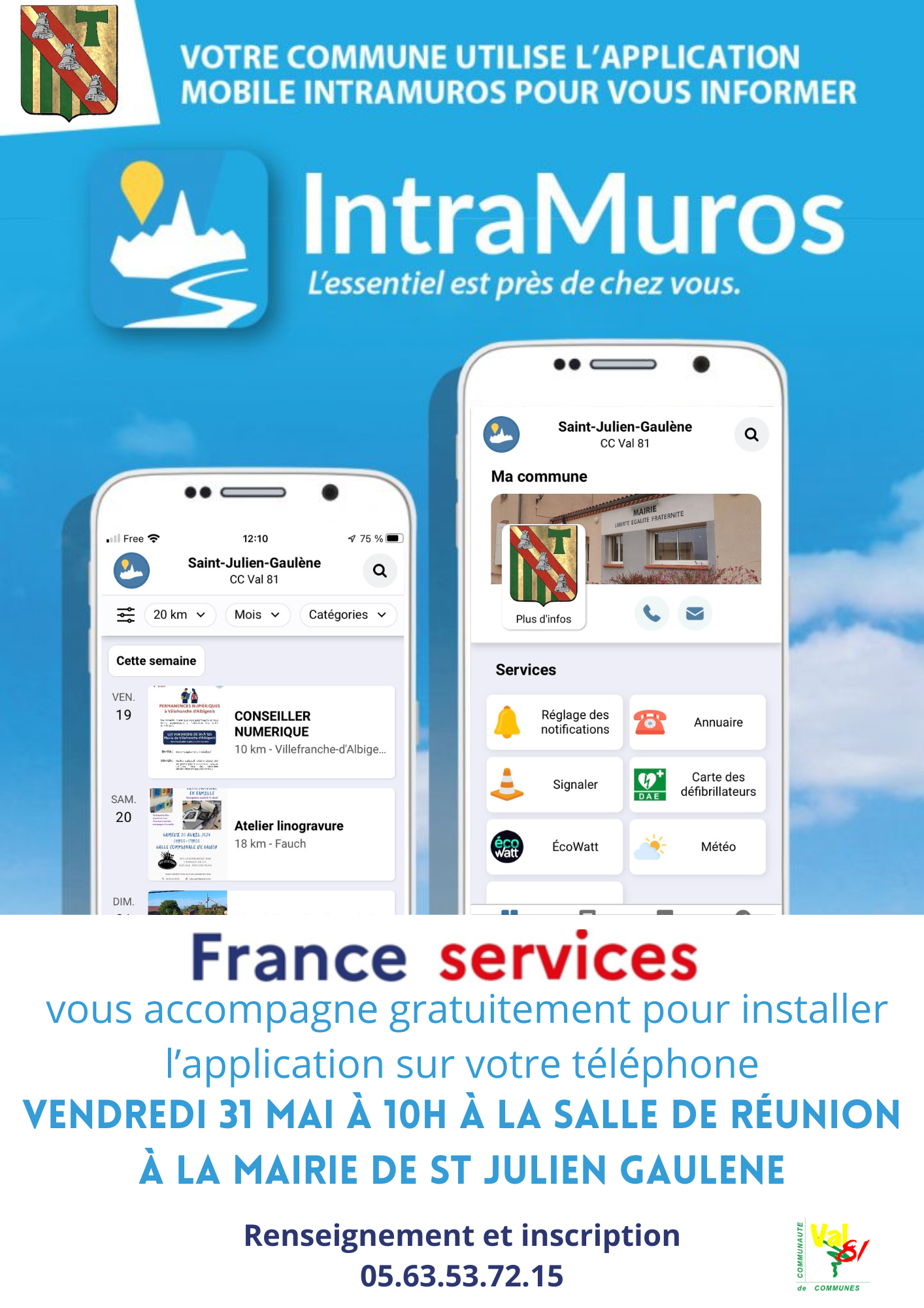 Atelier installer une application à Saint Julien Gaulène - Communauté ...